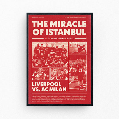 The Miracle of Istanbul - Liverpool 2005 Poster