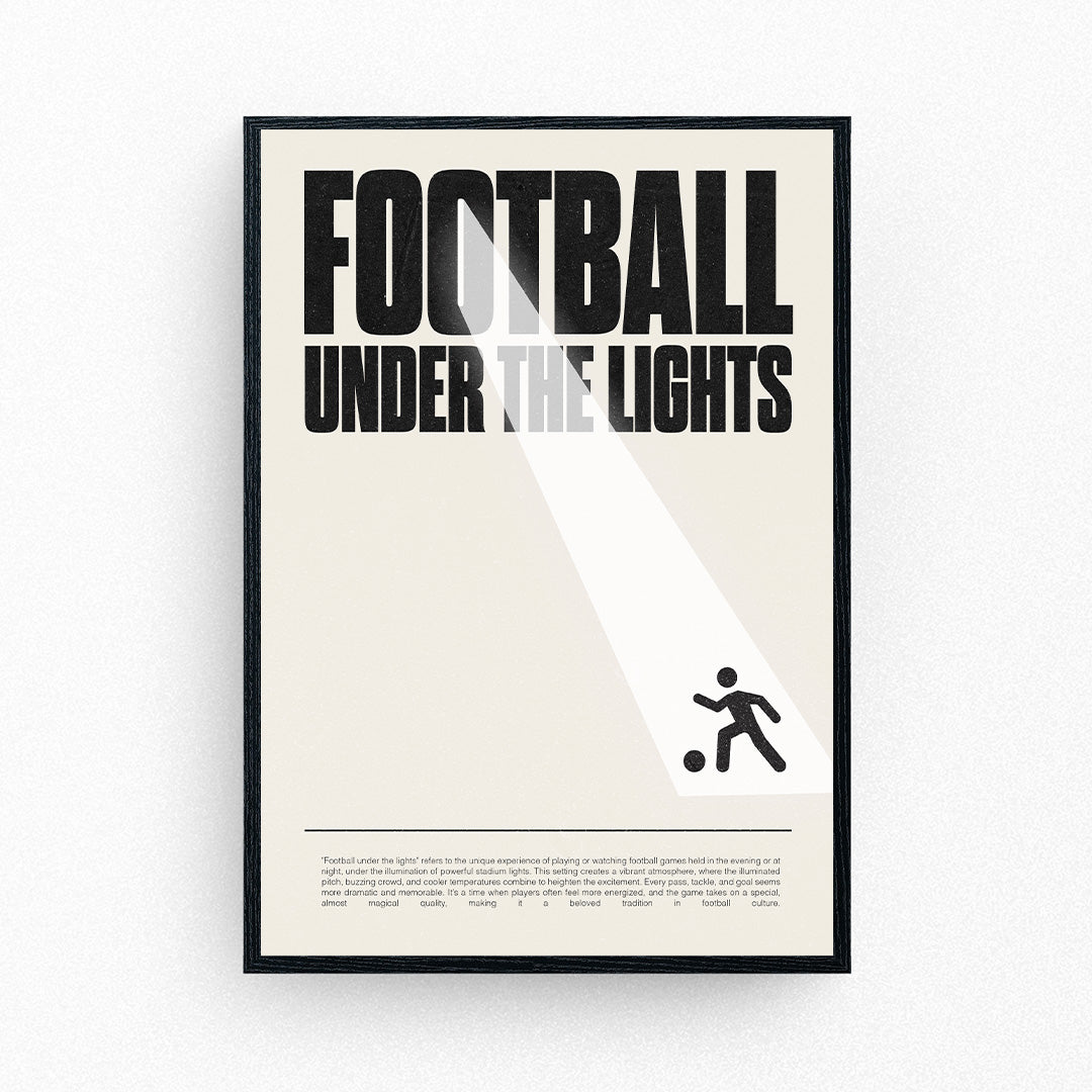 Football Under the Lights Poster