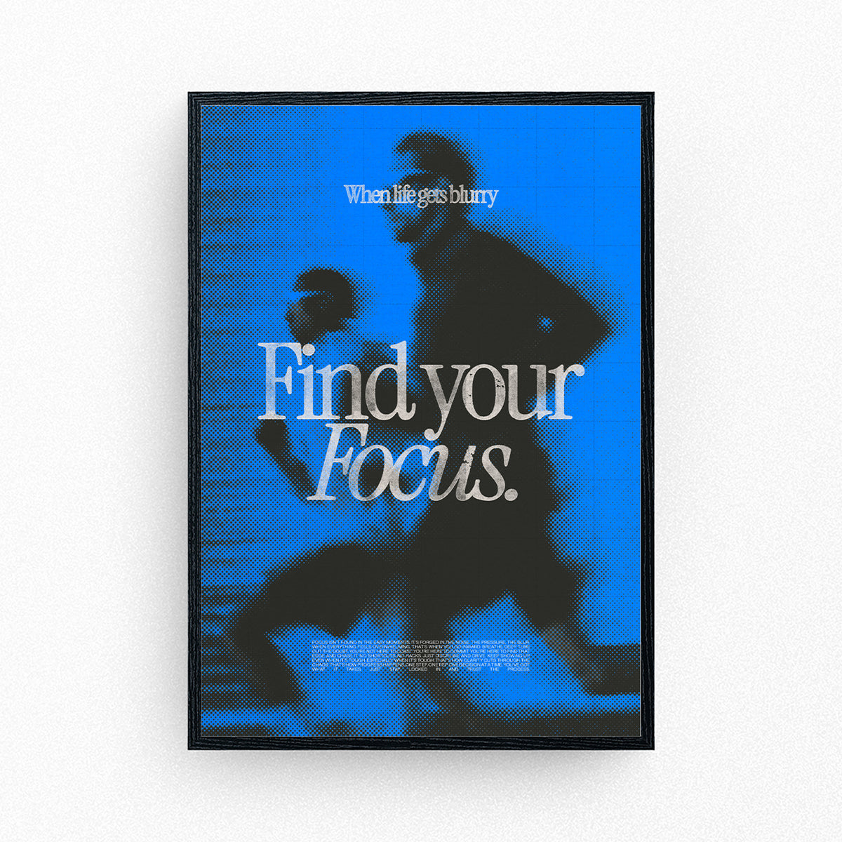 Find Your Focus | Motivational Running Poster – timms-store