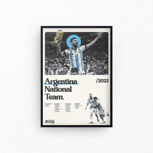 Argentina 2022 World Cup Poster