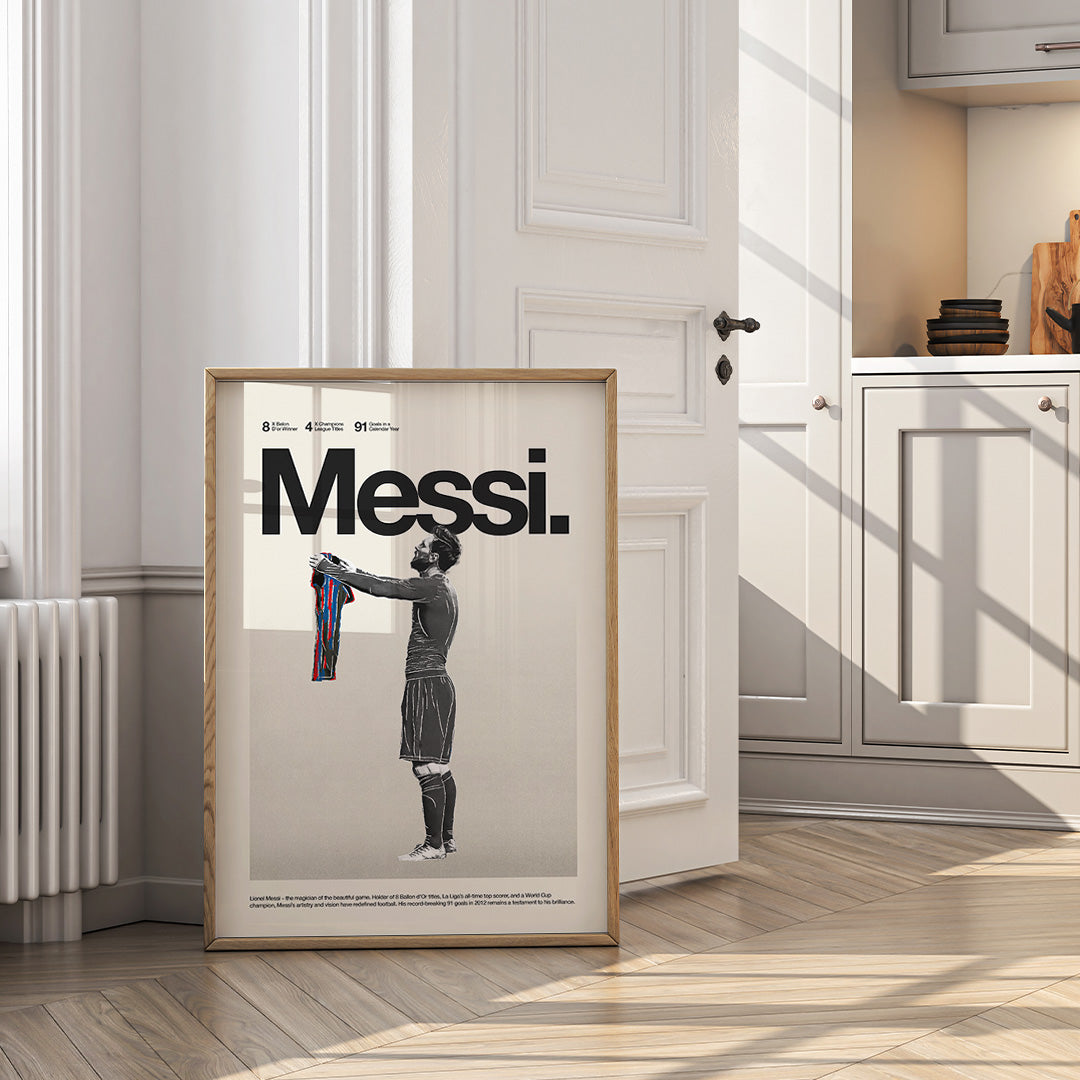 Lionel Messi "Iconic Celebration" Inspired Poster