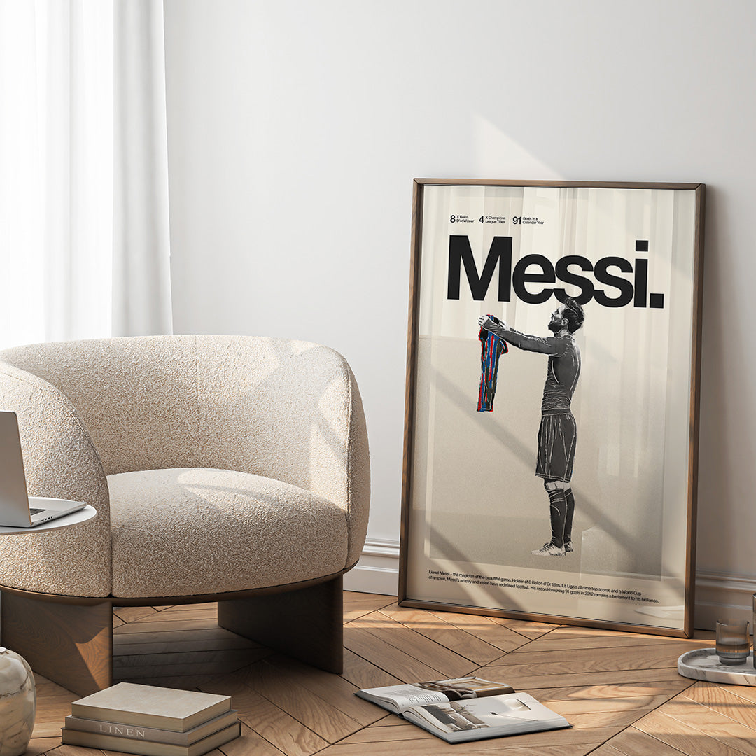 Lionel Messi "Iconic Celebration" Inspired Poster