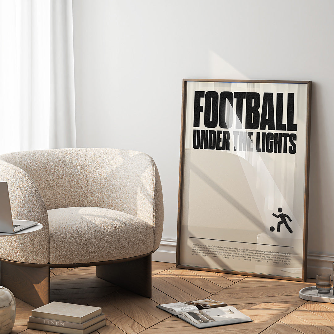 Football Under the Lights Poster