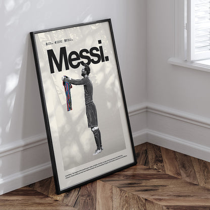 Lionel Messi "Iconic Celebration" Inspired Poster