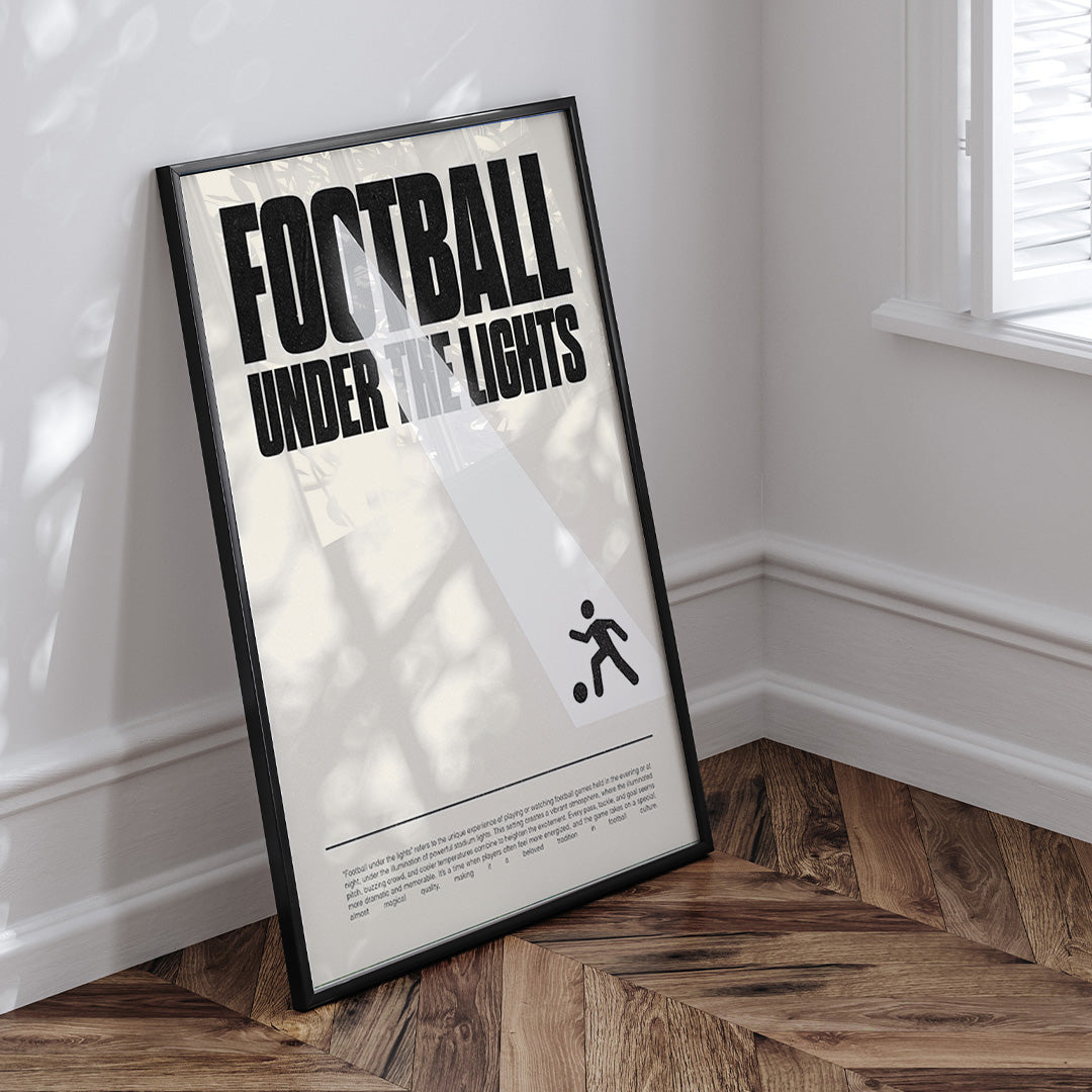 Football Under the Lights Poster