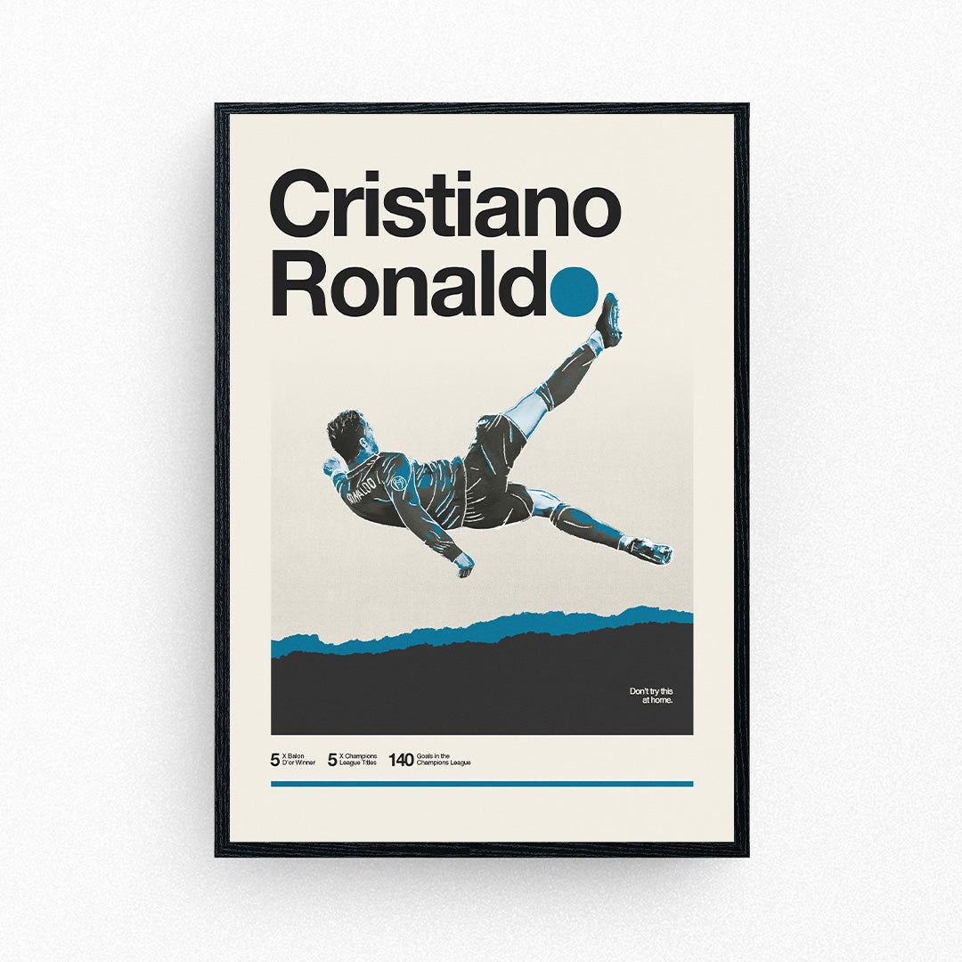 Cristiano Ronaldo Overhead Kick Inspired Poster