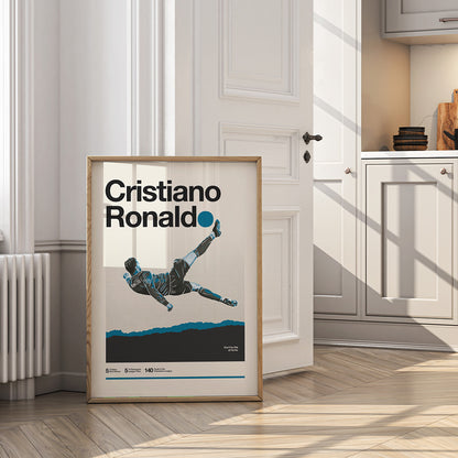 Cristiano Ronaldo Overhead Kick Inspired Poster