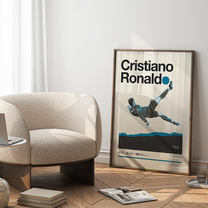 Cristiano Ronaldo Overhead Kick Inspired Poster