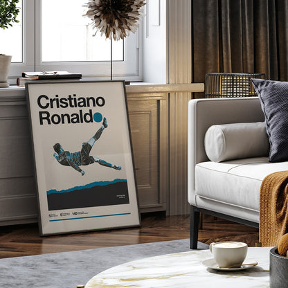 Cristiano Ronaldo Overhead Kick Inspired Poster