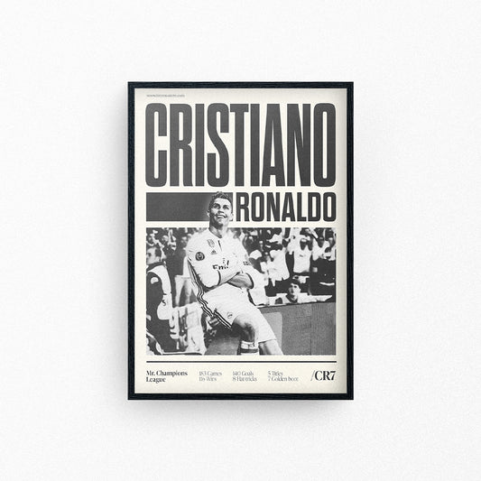 Cristiano Ronaldo: 'Mr. Champions League' Poster