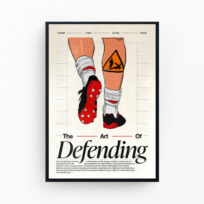 The Art of Defending | Football Poster – timms-store