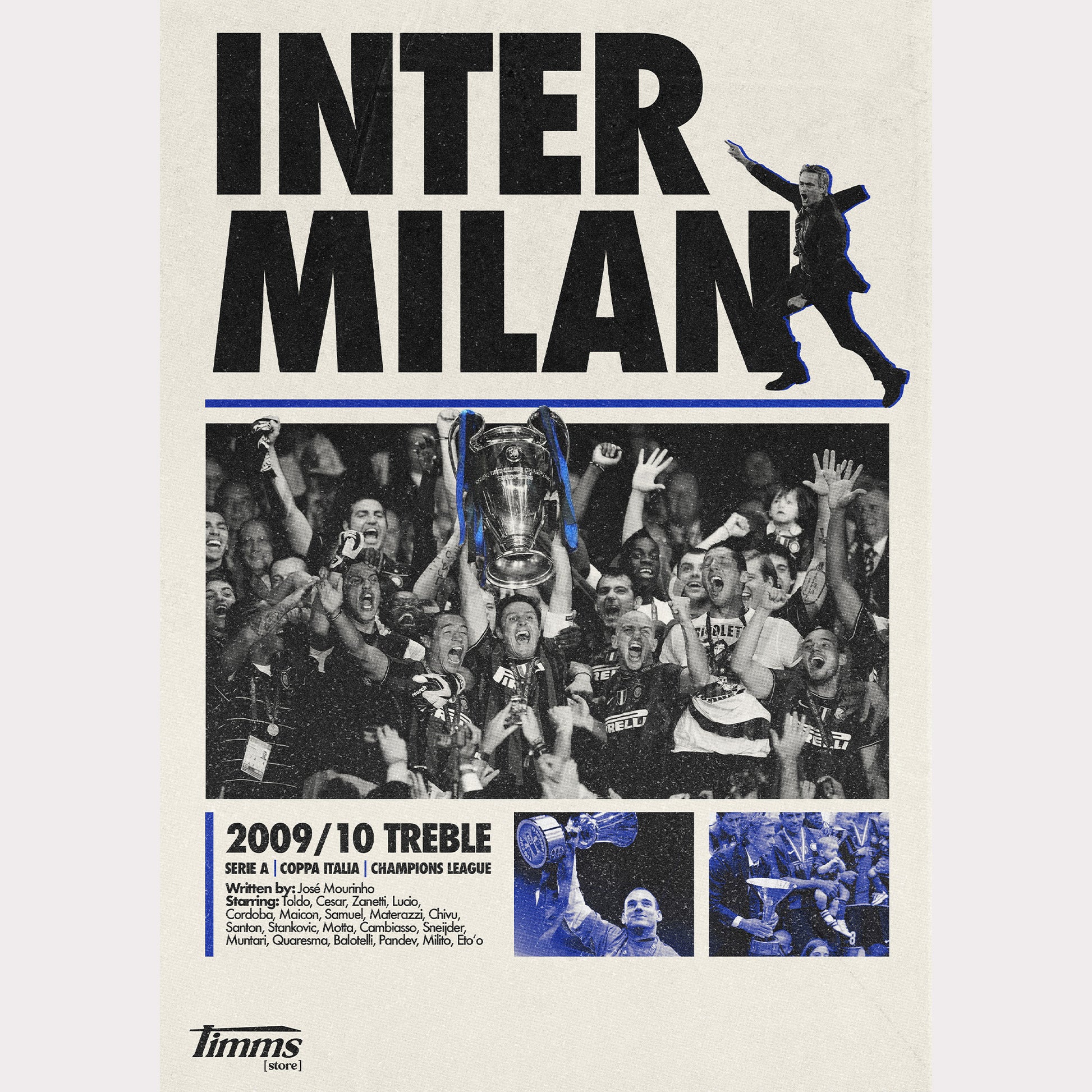 Inter Milan 2009/10 Treble Poster